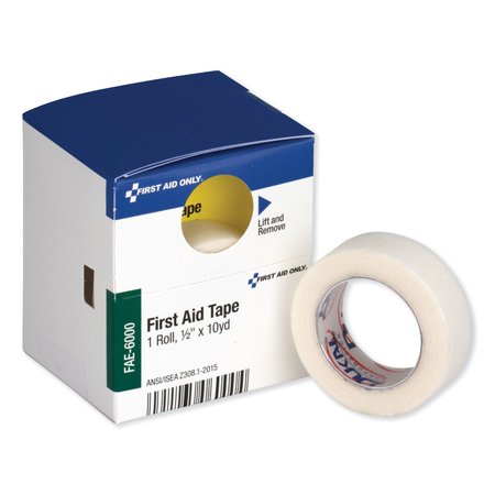 FIRST AID ONLY First Aid Tape, 0.5in x 10 yds, White FAE-6000